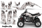 Preview: Butterfly Background = White, Design color = Black for Yamaha Raptor YFM 660