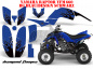 Preview: Diamond Flames Background = Blue, Design color = Black for Yamaha Raptor YFM 660