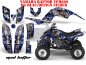 Preview: Mad-Hatter Background = Blue, Design color = Silver for Yamaha Raptor YFM 660