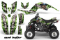 Preview: Mad-Hatter Background = Green, Design color = Silver for Yamaha Raptor YFM 660