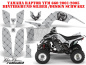 Preview: SilverStar - Reloaded Background = Silver, Design color = Black for Yamaha Raptor YFM 660