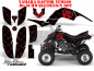 Preview: SilverStar - Reloaded Background = Black, Design color = Red for Yamaha Raptor YFM 660