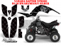 Preview: SilverStar - Reloaded Background = Black, Design color = Silver for Yamaha Raptor YFM 660