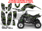 Preview: SilverStar - Silverhaze Background = Black, Design color = Green for Yamaha Raptor YFM 660