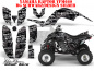 Preview: SilverStar - Silverhaze Background = Black, Design color = Silver for Yamaha Raptor YFM 660