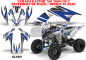 Preview: Slash Hintergrund = Weiß, Designfarbe = Blau für Yamaha Raptor YFM 700 2006-2012