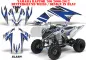 Preview: Slash Background = White, Design color = Blue for Yamaha Raptor YFM 700 2006-2012