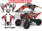 Preview: Mad-Hatter Background = Silver, Design color = Red for Yamaha Raptor YFM 700 2006-2012