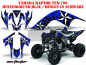 Preview: Northstar Hintergrund = Blau, Designfarbe = Schwarz für Yamaha Raptor YFM 700 2006-2012
