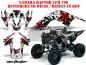 Preview: Northstar Background = White, Design color = Rot for Yamaha Raptor YFM 700 2006-2012