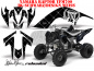 Preview: SilverStar - Reloaded Hintergrund = Schwarz, Designfarbe = Weiß für Yamaha Raptor YFM 700 2006-2012