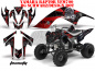 Preview: Toxicity Hintergrund = Schwarz, Designfarbe = Rot für Yamaha Raptor YFM 700 2006-2012