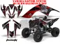 Preview: Toxicity Background = Black, Design color = Red for Yamaha Raptor YFM 700 2006-2012
