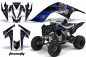 Preview: Toxicity Hintergrund = Schwarz, Designfarbe = Blau für Yamaha Raptor YFM 700 2006-2012