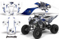Preview: Toxicity Hintergrund = Weiß, Designfarbe = Blau für Yamaha Raptor YFM 700 2006-2012