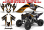 Preview: Toxicity Hintergrund = Schwarz, Designfarbe = Orange für Yamaha Raptor YFM 700 2006-2012