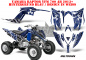 Preview: Meltdown Hintergrund = Blau, Designfarbe = Weiß für Yamaha Raptor YFM 700R 2013+