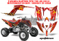 Preview: Meltdown Hintergrund = Rot, Designfarbe = Gelb für Yamaha Raptor YFM 700R 2013+
