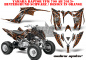 Preview: Widow Maker Hintergrund = Schwarz, Designfarbe = Orange für Yamaha Raptor YFM 700R 2013+
