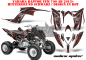 Preview: Widow Maker Hintergrund = Schwarz, Designfarbe = Rot für Yamaha Raptor YFM 700R 2013+