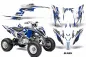 Preview: Slash Background = White, Design color = Blue for Yamaha Raptor YFM 700R 2013+