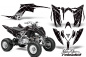 Preview: SilverStar - Reloaded Hintergrund = Schwarz, Designfarbe = Weiß für Yamaha Raptor YFM 700R 2013+