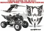 Preview: Meltdown Background = Black, Design color = White for Yamaha Raptor YFM 700R 2013+