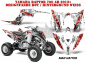 Preview: Mad-Hatter Hintergrund = Weiß, Designfarbe = Rot für Yamaha Raptor YFM 700R 2013+