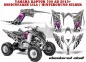 Preview: Checkered Skull Background = Silver, Design color = Purple for Yamaha Raptor YFM 700R 2013+