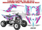 Preview: Zooted Hintergrund = Blau, Designfarbe = Pink für Yamaha Raptor YFM 700R 2013+