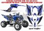 Preview: Mad-Hatter Hintergrund = Blau, Designfarbe = Schwarz für Yamaha Raptor YFM 700R 2013+