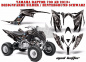 Preview: Mad-Hatter Hintergrund = Schwarz, Designfarbe = Silber für Yamaha Raptor YFM 700R 2013+