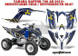 Preview: Meltdown Hintergrund = Blau, Designfarbe = Gelb für Yamaha Raptor YFM 700R 2013+