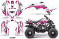 Preview: Slash Hintergrund = Weiß, Designfarbe = Pink für Yamaha Raptor 90 2016+