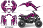 Preview: Northstar Hintergrund = Lila, Designfarbe = Pink für Yamaha Raptor 90 2016+