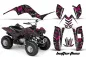 Preview: Butterfly Background = Black, Design color = Pink for Yamaha Raptor 80