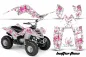 Preview: Butterfly Background = White, Design color = Pink for Yamaha Raptor 80
