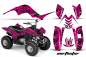 Preview: Northstar Hintergrund = Pink, Designfarbe = Pink für Yamaha Raptor 80