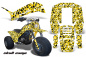 Preview: Skull Camo Gelb für Yamaha Shaft DX 225 3 Wheeler 1983-1985