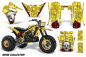 Preview: Bone Collector Gelb für Yamaha Tri Z 250 3 Wheeler 1985-1986
