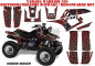 Preview: Widow Maker Hintergrund = Schwarz, Designfarbe = Rot für Yamaha Warrior YFM 350