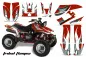Preview: Tribal Flames Background = Red, Design color = White for Yamaha Warrior YFM 350
