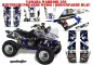 Preview: Mad-Hatter Background = White, Design color = Blue for Yamaha Warrior YFM 350
