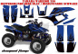 Preview: Diamond Flames Hintergrund = Blau, Designfarbe = Schwarz für Yamaha Warrior YFM 350