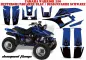 Preview: Diamond Flames Background = Blue, Design color = Black for Yamaha Warrior YFM 350