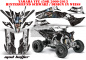 Preview: Mad-Hatter Hintergrund = Schwarz, Designfarbe = Weiß für Yamaha YFZ 450R/SE 2009-2013