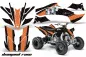 Preview: Diamond Race Background = Black, Design color = Orange for Yamaha YFZ 450R/SE 2009-2013