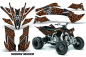 Preview: Widow Maker Hintergrund = Schwarz, Designfarbe = Orange für Yamaha YFZ 450R/SE 2009-2013
