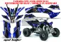 Preview: Mad-Hatter Background = Blue, Design color = Black for Yamaha YFZ 450R/SE 2009-2013