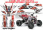Preview: Mad-Hatter Hintergrund = Weiß, Designfarbe = Rot für Yamaha YFZ 450R/SE 2009-2013